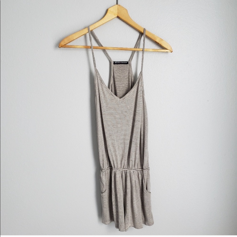 Brandy Melville striped romper S